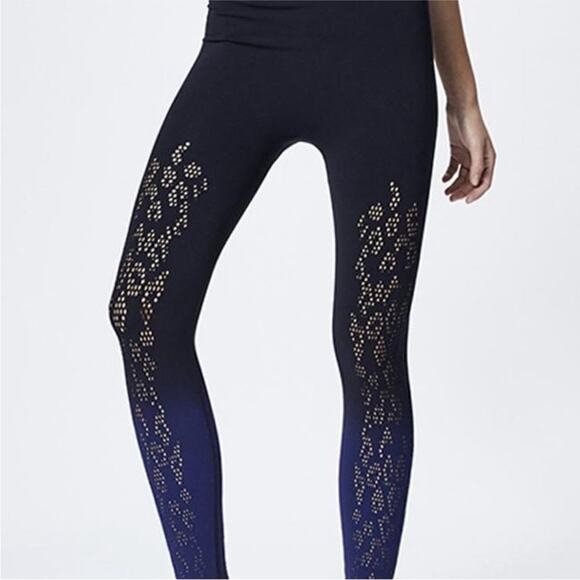 Varley Dover dip dye legging black ombré blue Yoga Active Size XXS XS - Picture 14 of 14